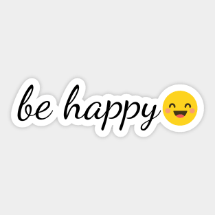 Be Happy Design Sticker